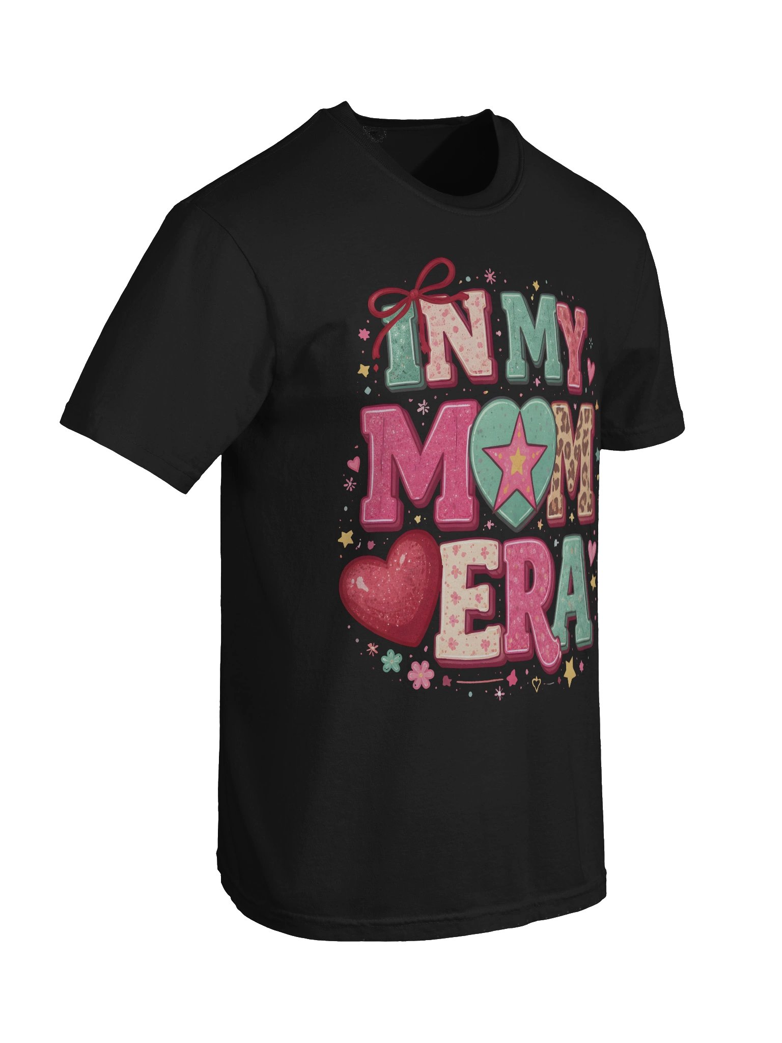 In My Mom Era" Retro Floral & Leopard Tee - Comfort Colors 1717 product image (69)