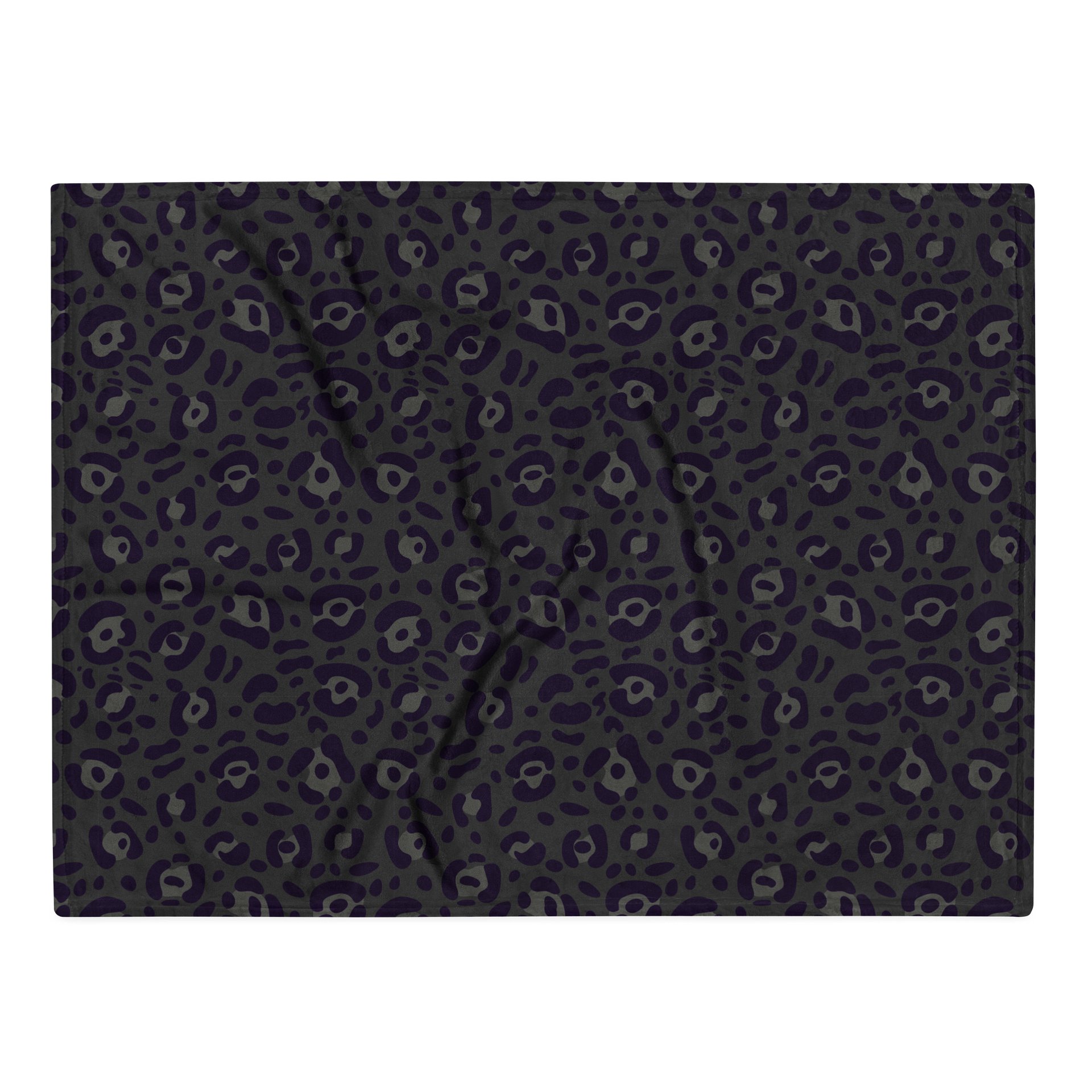 Comfortable Throw Blanket with Bold Black Leopard Print product image (1)
