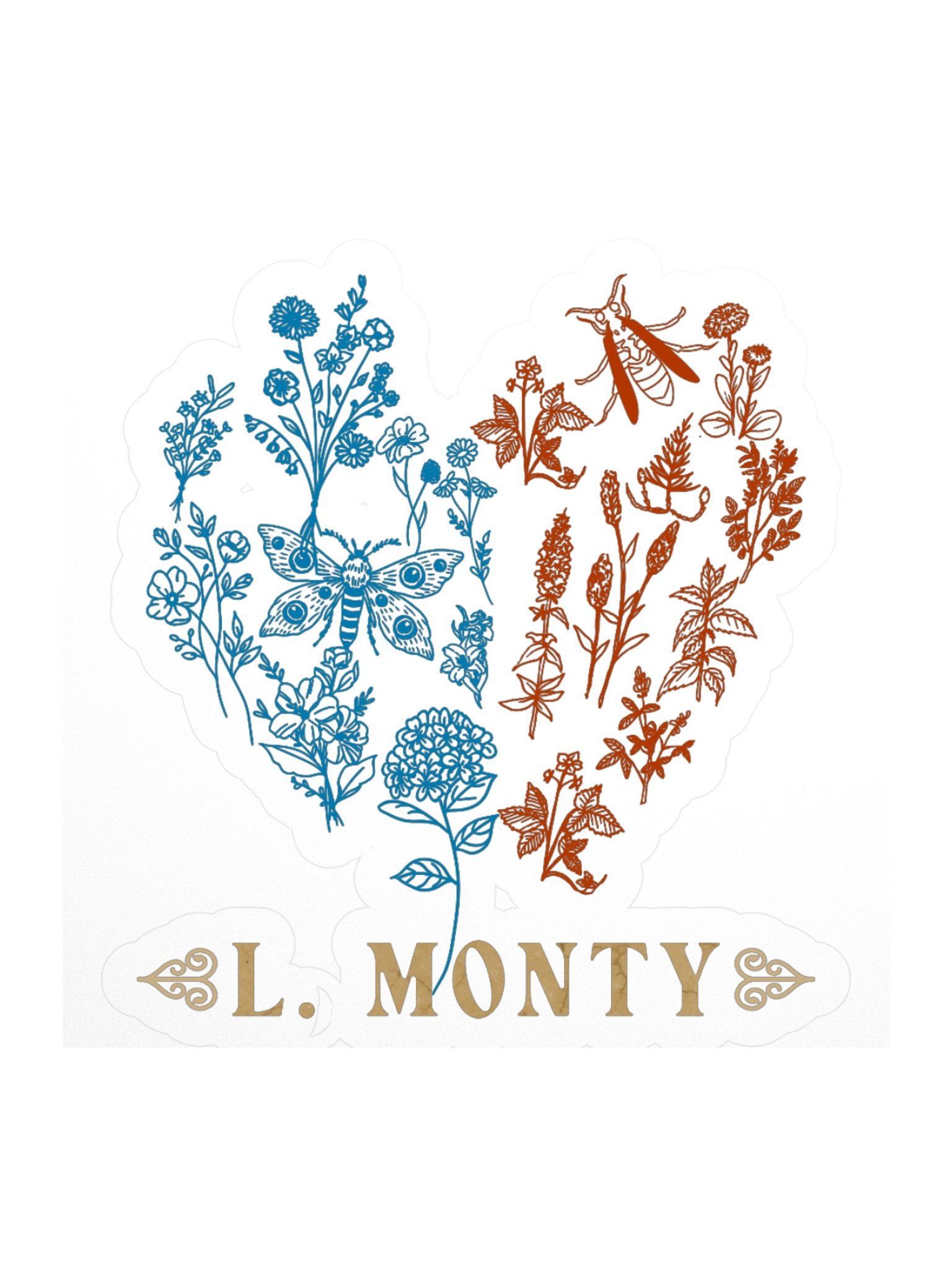 L. Monty Heart Sticker product image (1)