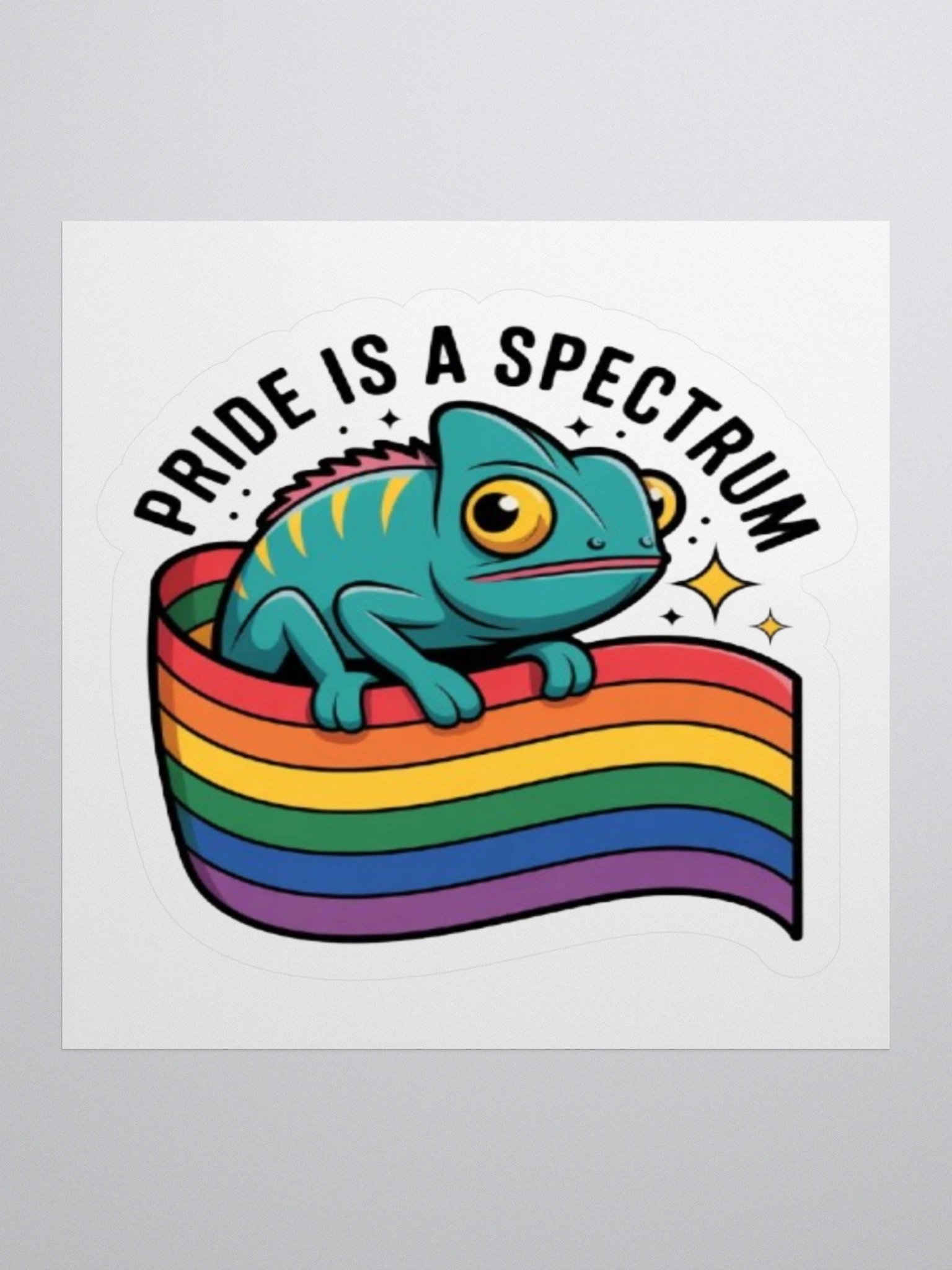 Pride Chameleon Sticker - Exclusive Vinyl Design Celebrating Spectrum product image (3)