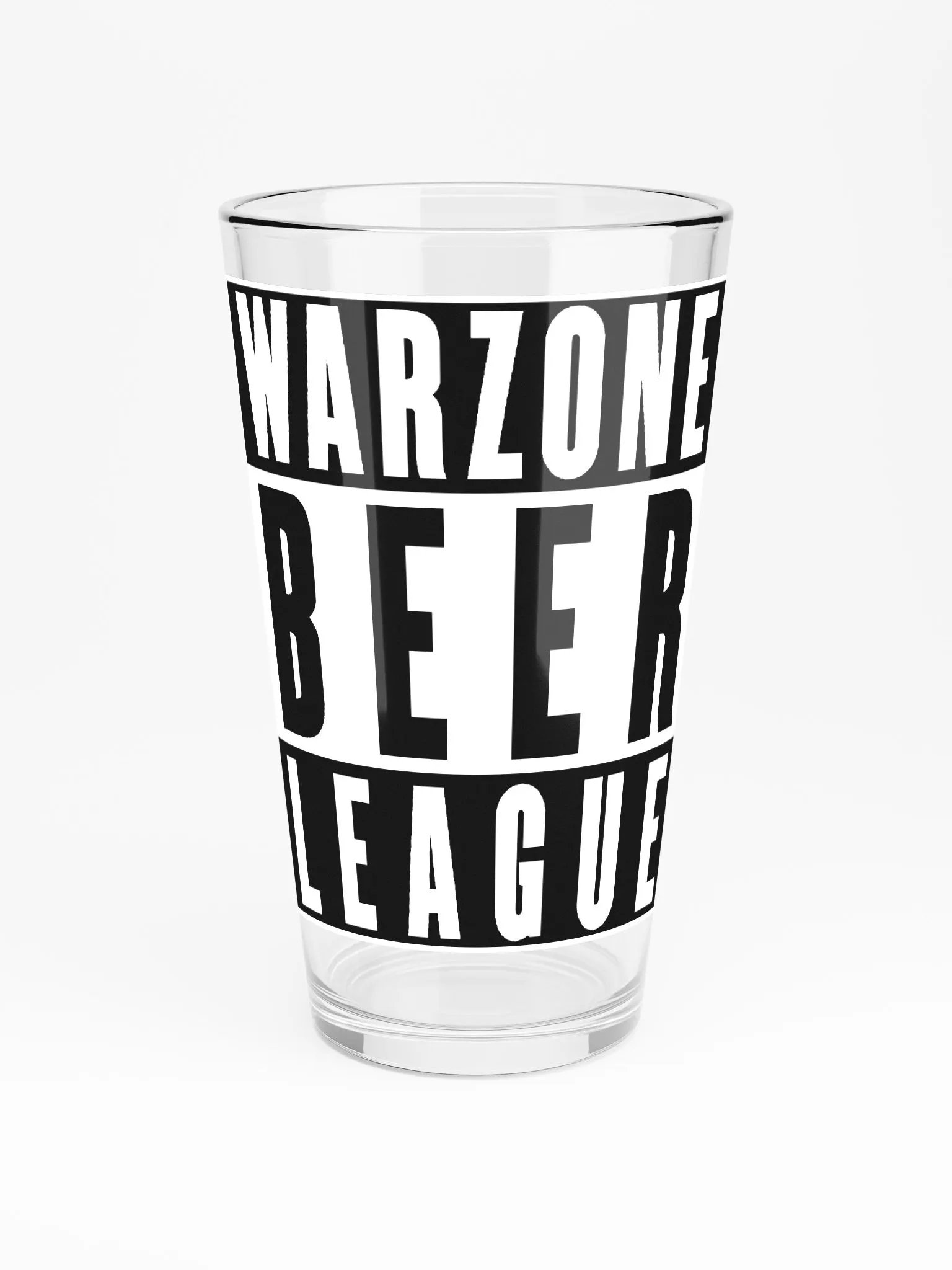 Warzone Beer League (Straight Outta) - Pint Glass product image (3)