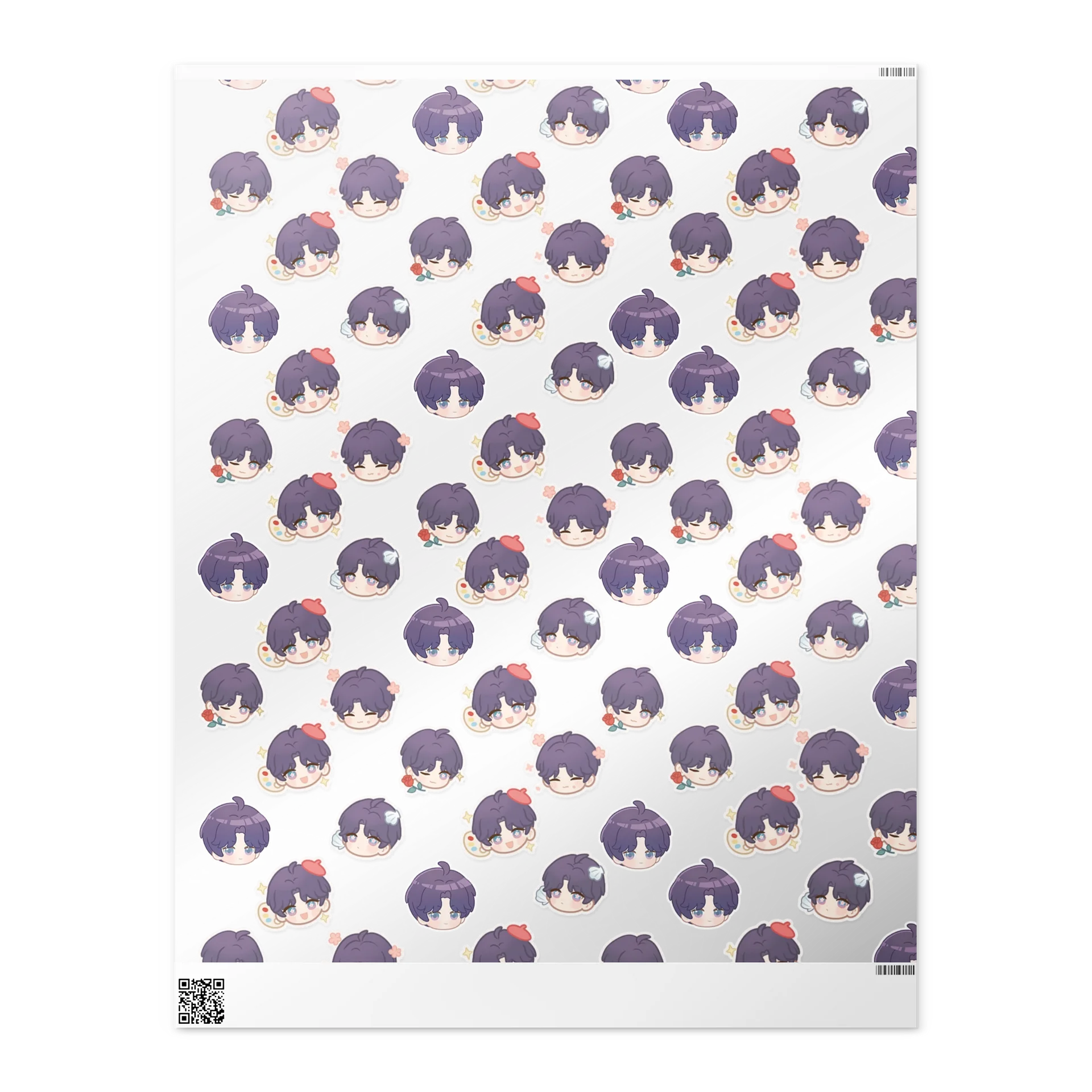 Rafayel Chibi Pattern Wrapping Paper product image (2)