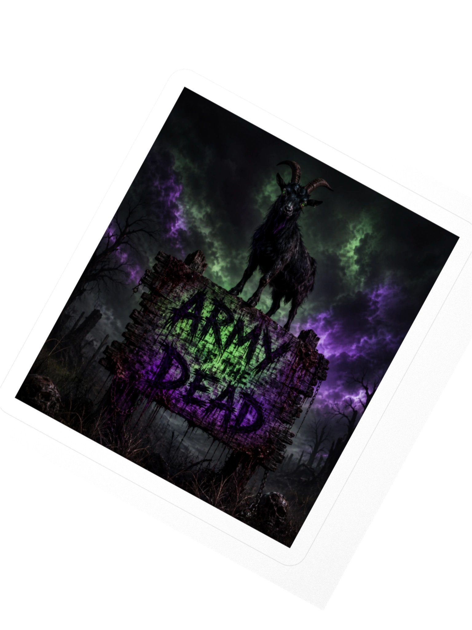Army of the Dead Gothic Goat Sticker product image (6)