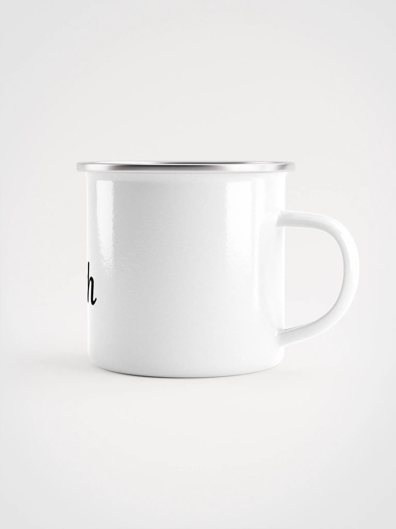 Zenith White Enamel Camping Mug with Exclusive Mountain Design - Durable and Stylish for Outdoor Adventures product image (3)