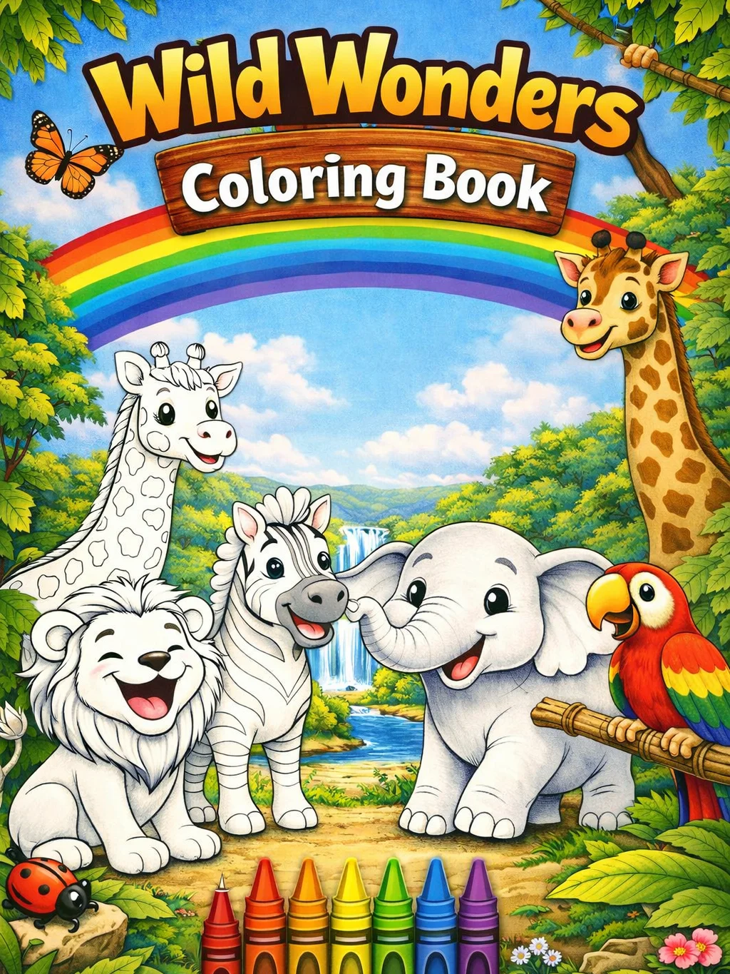 Wild Wonders Companion Coloring Book: 16 Themed Pages Per Week product image (1)