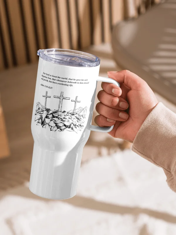 Stainless Steel Travel Mug-John3:16-B product image (2)