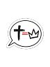 Christ Is King Die-Cut Sticker