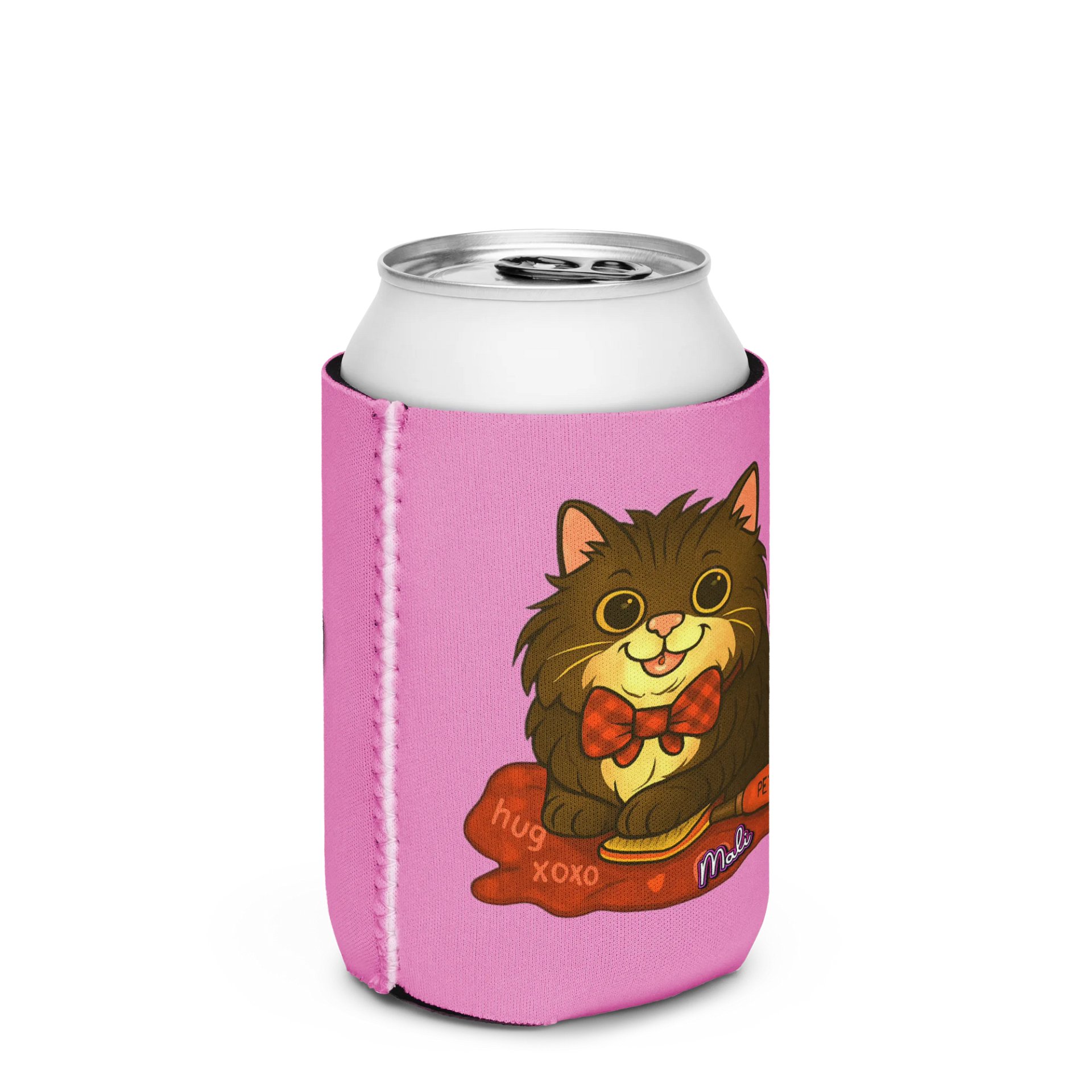 Mali the Axe Cat Hug Coozie Can Cooler product image (3)