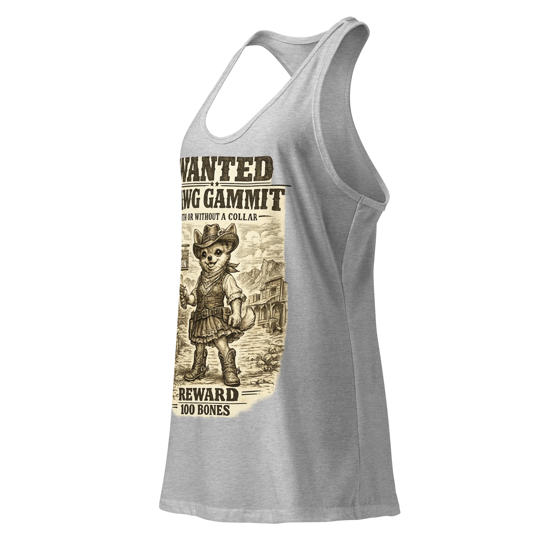 DAWG GAMMIT™ Chihuahua Fitted Racerback Tank Top product image (7)