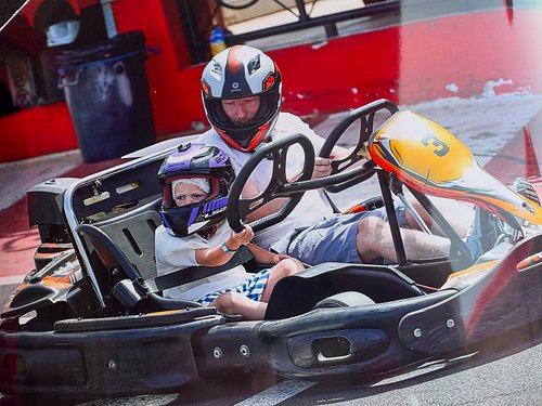 Took the child karting while on holiday… 🏎️😂

Lap record pending…

Does this make me joint first? 🤔😂

#Karting #GoKarting #Re...