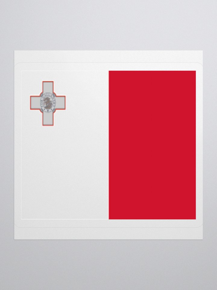 Malta National Flag Sticker - Exclusive Vinyl Design, Multiple Sizes product image (1)