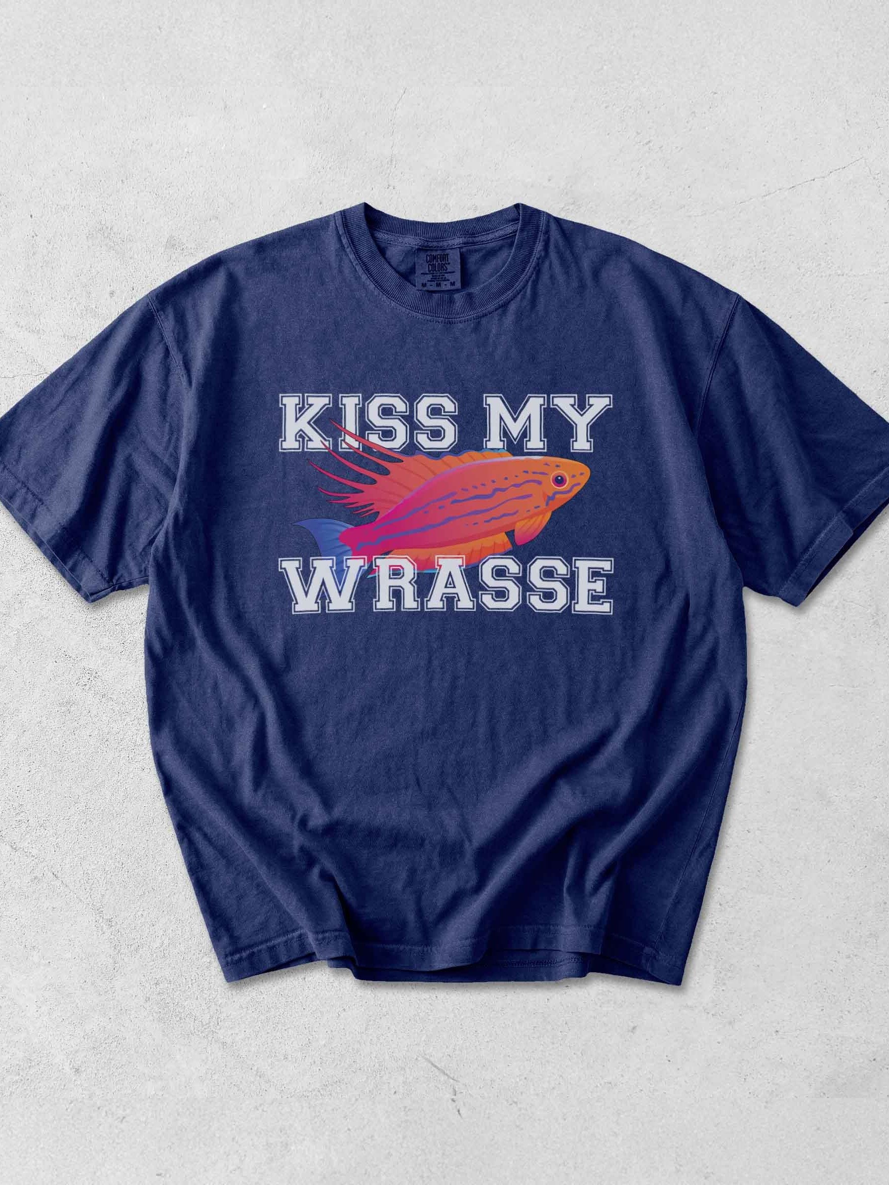 Kiss My Wrasse Fairy Wrasse Shirt – Funny Saltwater Reef Tank Aquarium Graphic Tee product image (1)