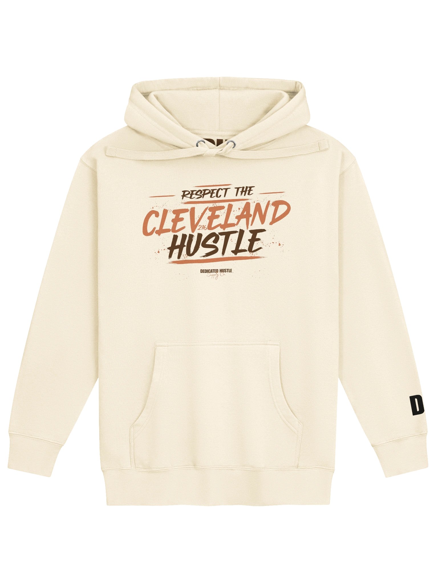 Respect The Cleveland Hustle - Street Edition Hoodie | Ivory product image (1)
