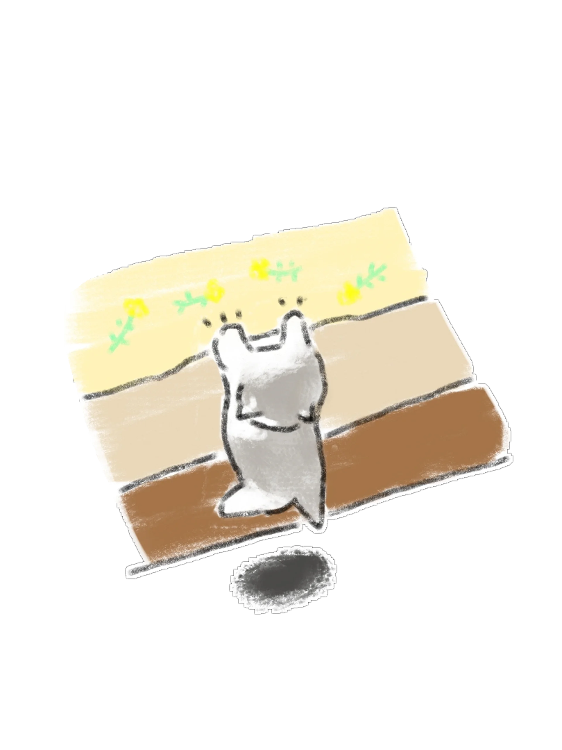 Aesthetic Hand-Drawn Watercolor Cat Sticker & Clipart Pack product image (8)