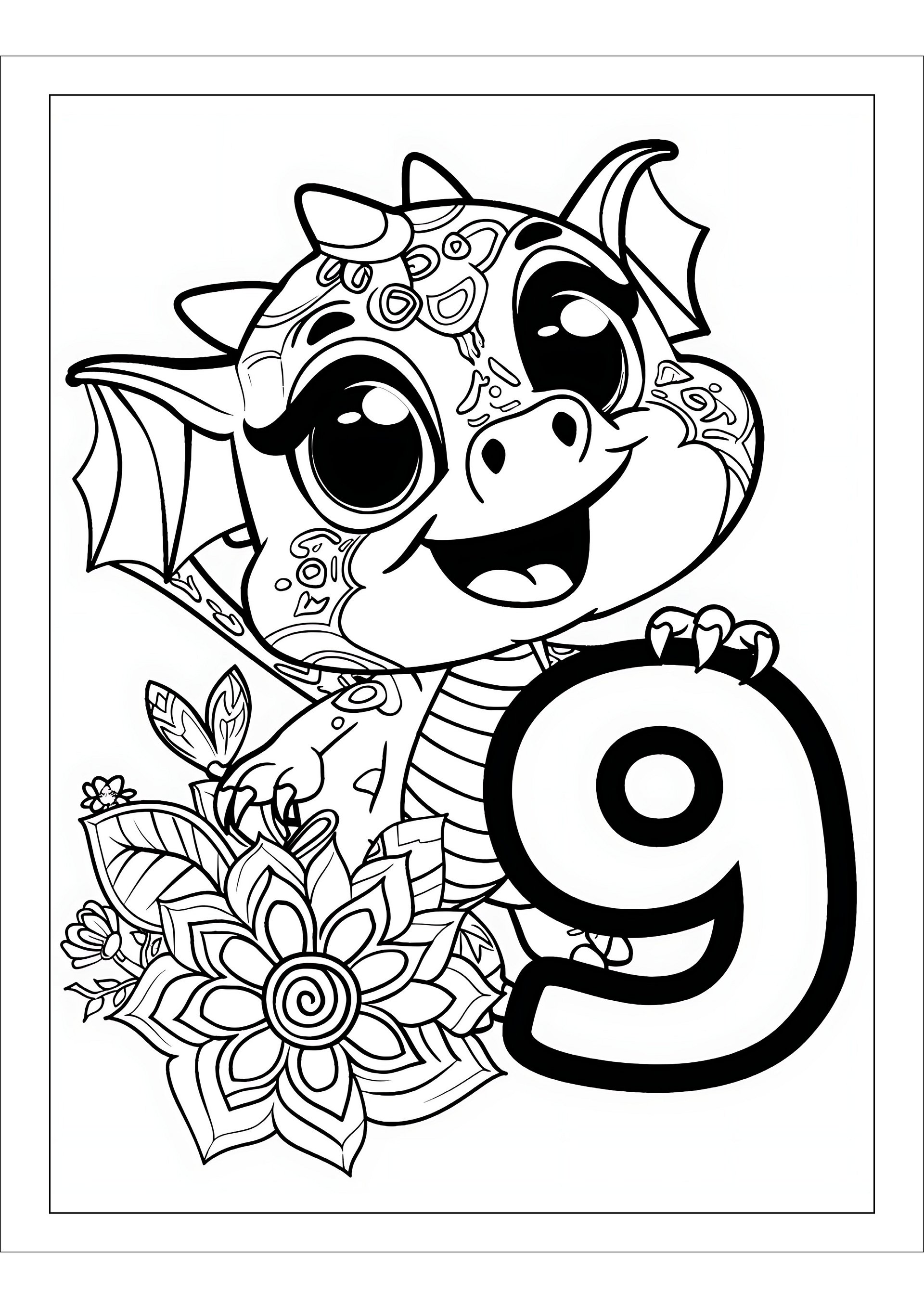Coloring Fun with Dragon: Alphabet and Numbers product image (5)