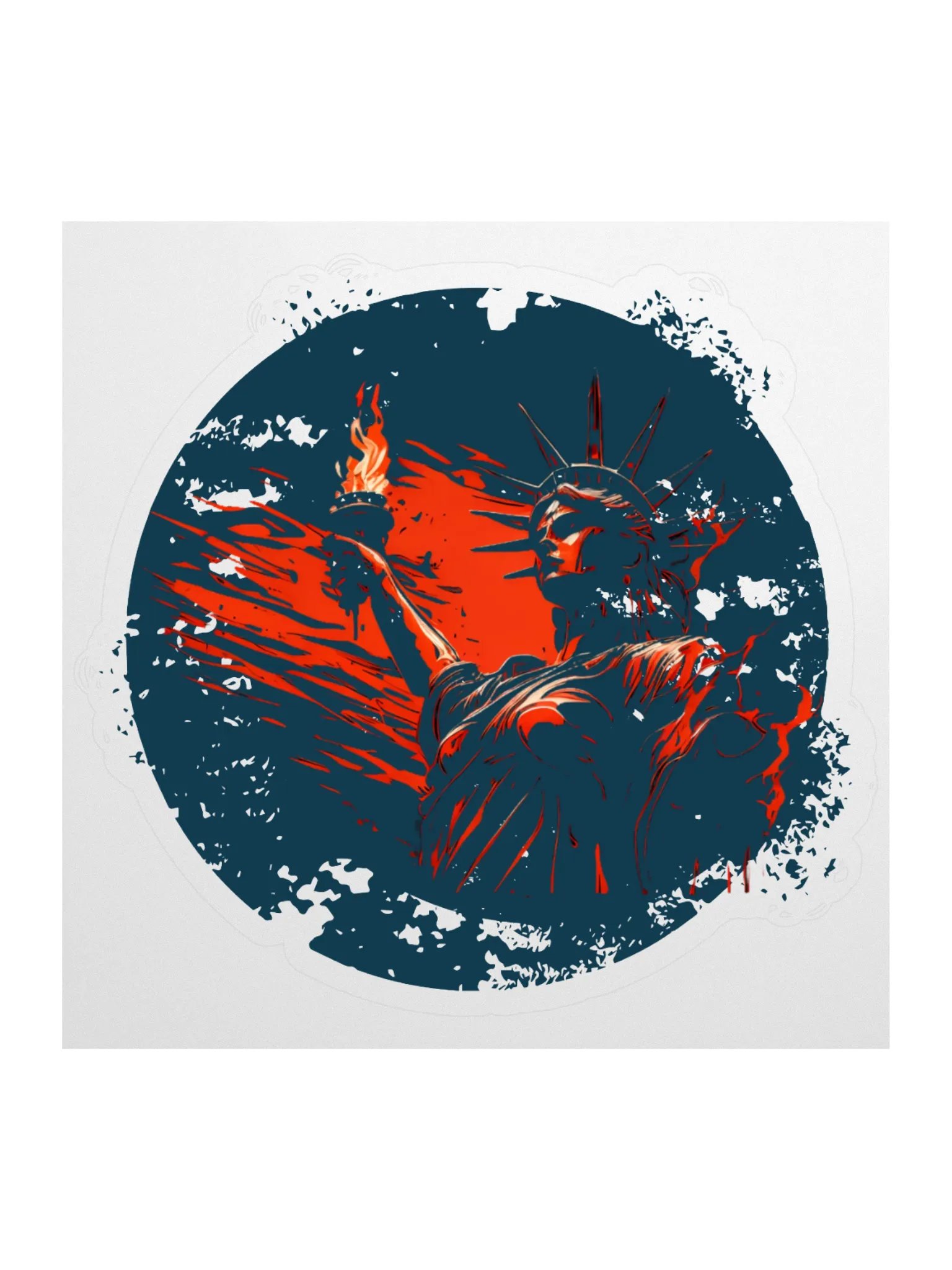 Lady Liberty's Radiance Sticker product image (1)