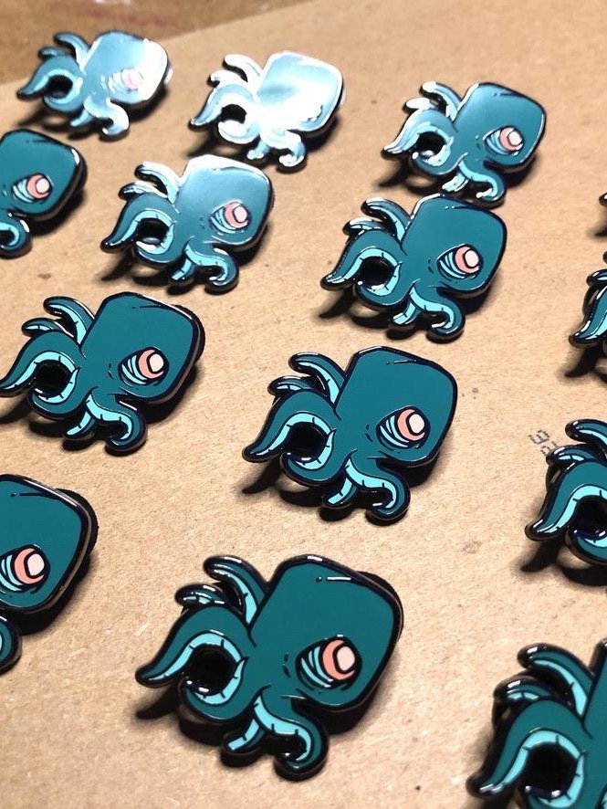 Little Octopus - Hard Enamel Pin product image (2)