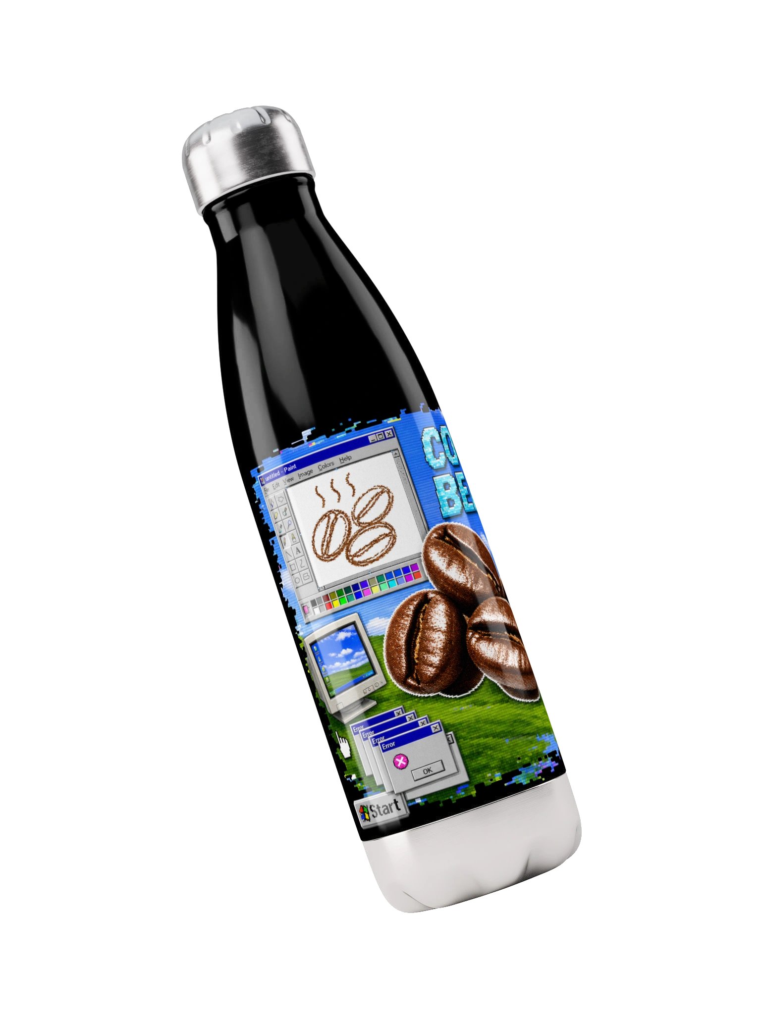 Cool Beans Retro Coffee Water Bottle product image (3)