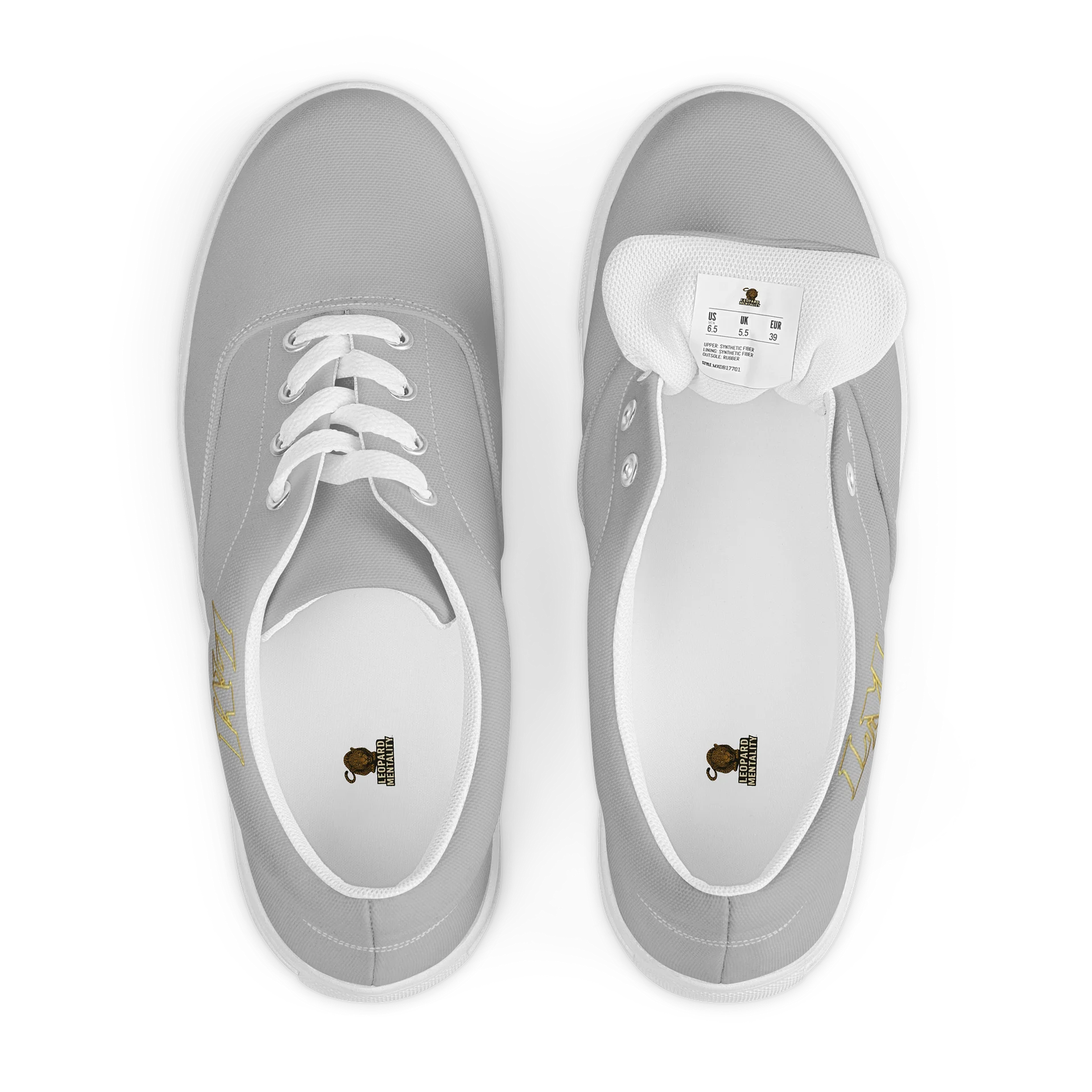 LM Origin™ Chrome Gray Sneakers | Women's Canvas Shoes product image (7)
