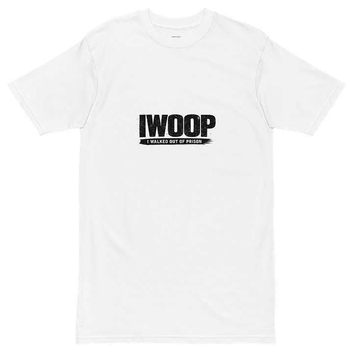IWOOP White Freedom Edition – I Walked Outta Prison Tee product image (2)