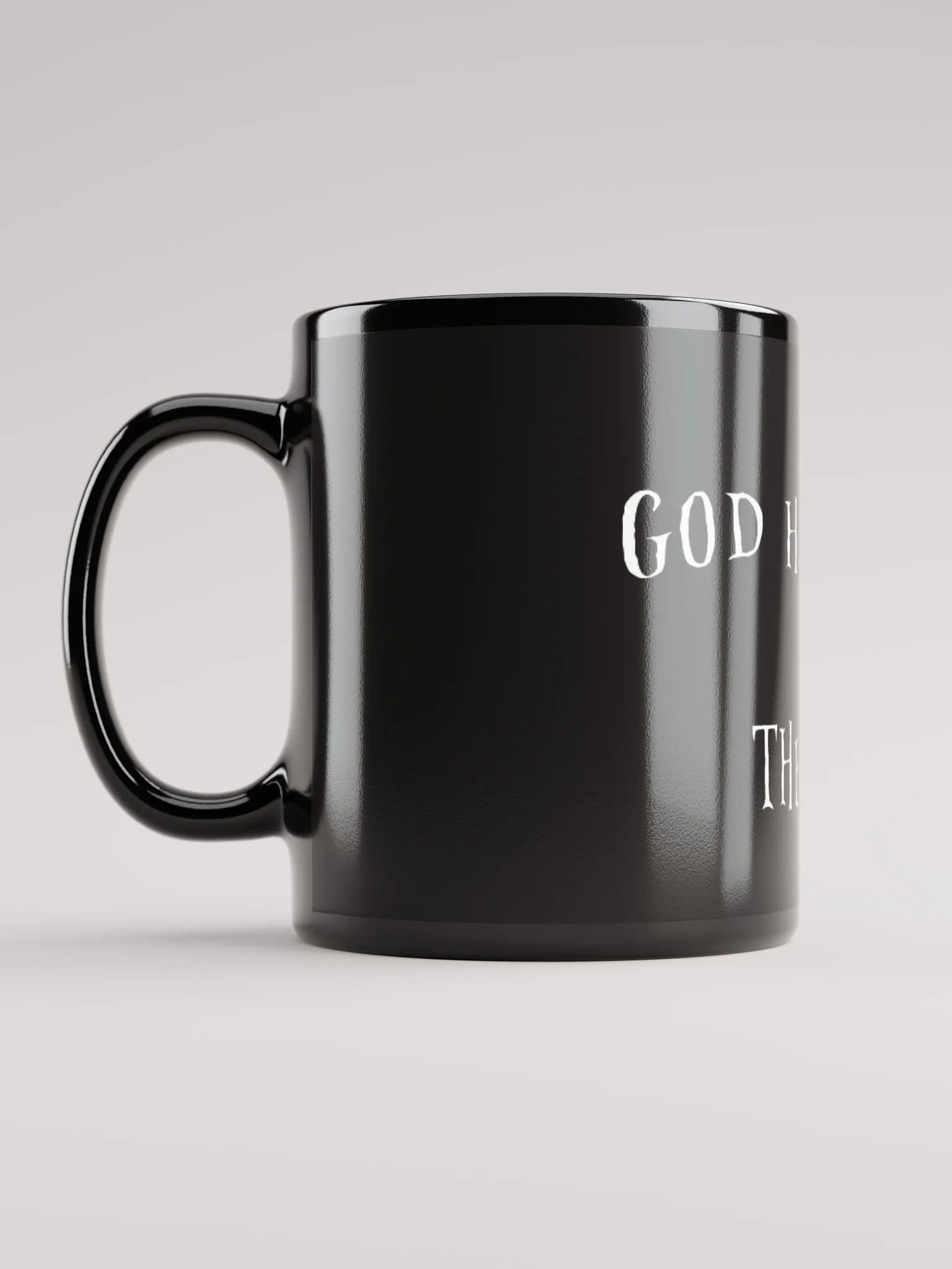 God Has Left The Chat Mug (black) product image (3)