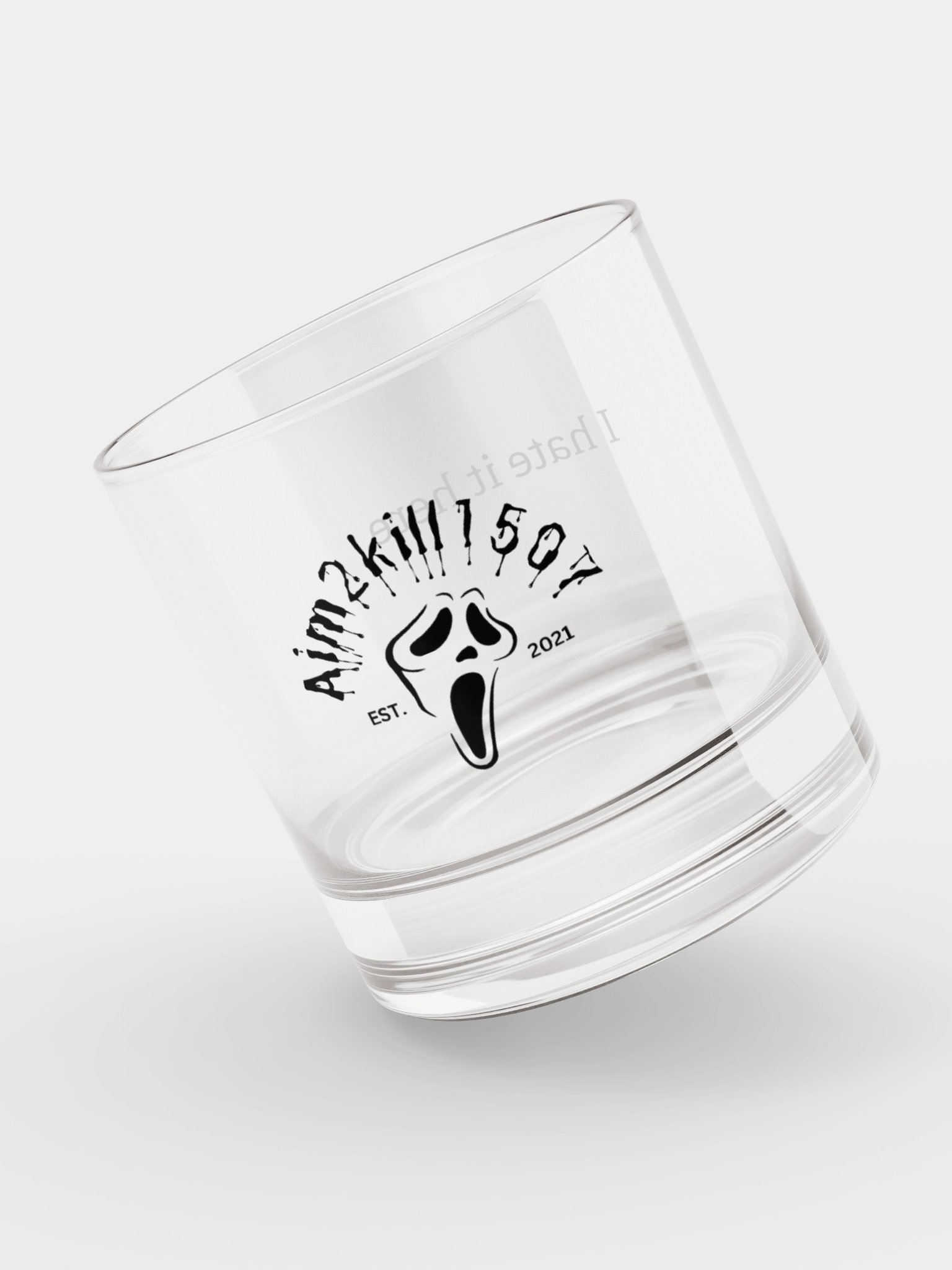 I hate it here whiskey glass product image (7)