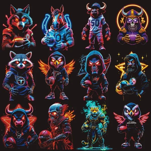 100 Dark Fantasy Mascot Graphics for Dark Apparel product image (6)