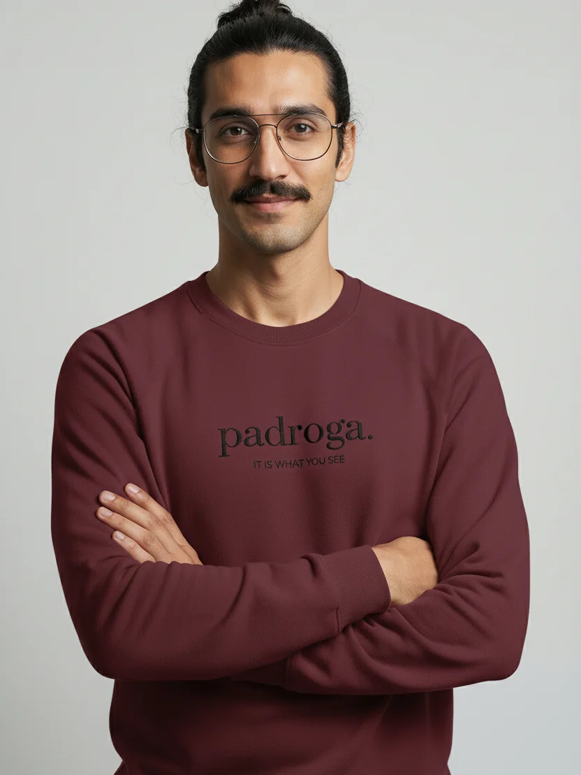 padroga. essentials maroon embroidered logo product image (3)