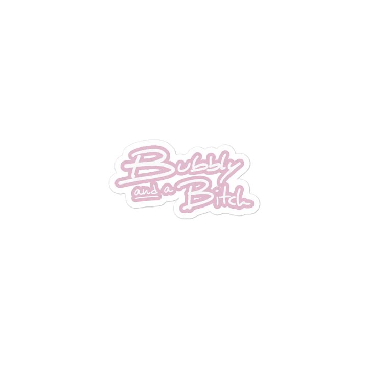 Bubbly and a B*tch (lined design, #E1B9CE) magnet product image (1)