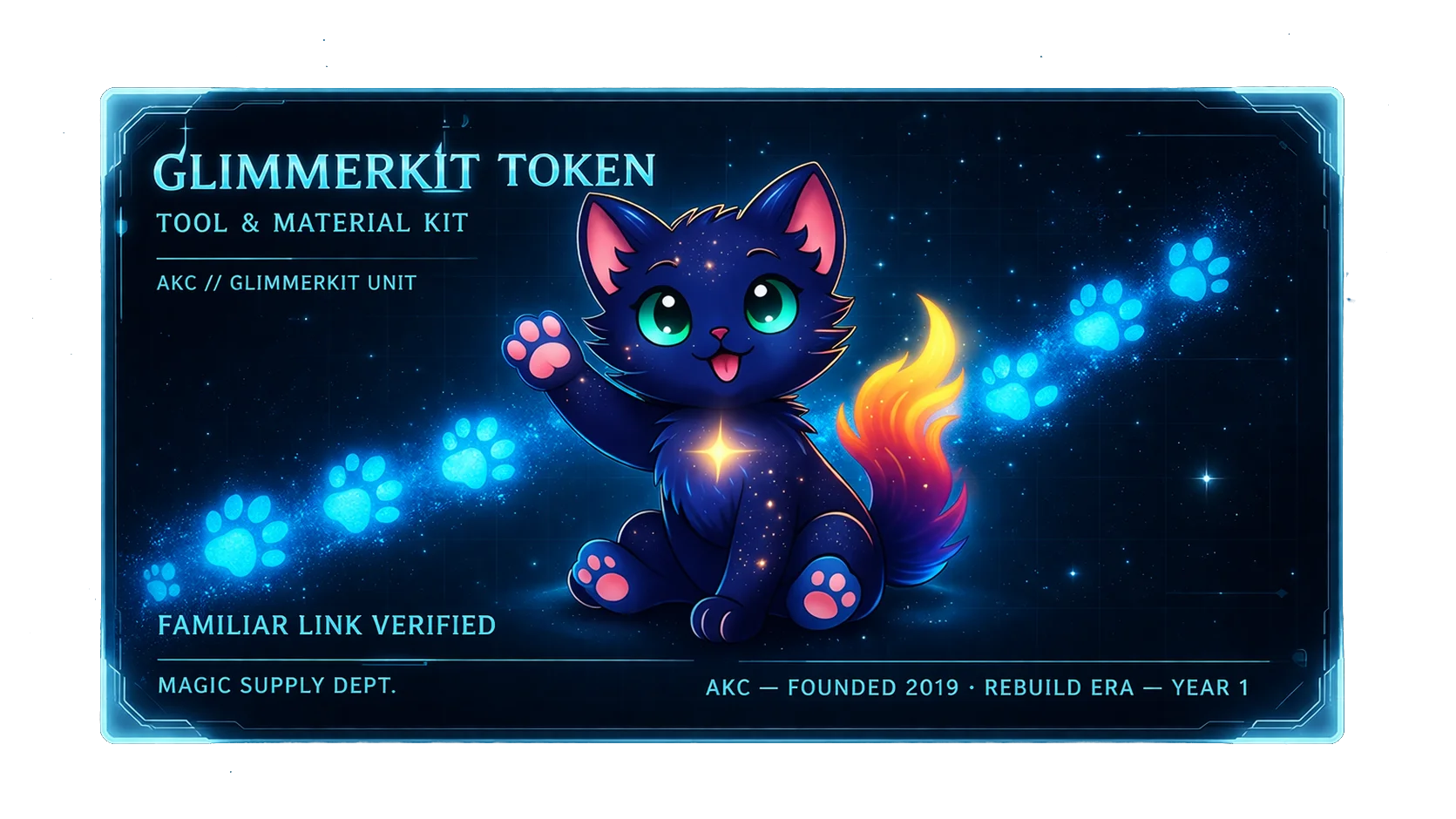 • AKC Glimmerkit Token | Familiar Supply Access | Arkfall Kitty Collective product image (1)