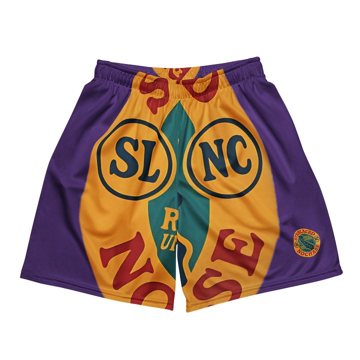 SLNC Logo Mesh Shorts (Purple) product image (1)