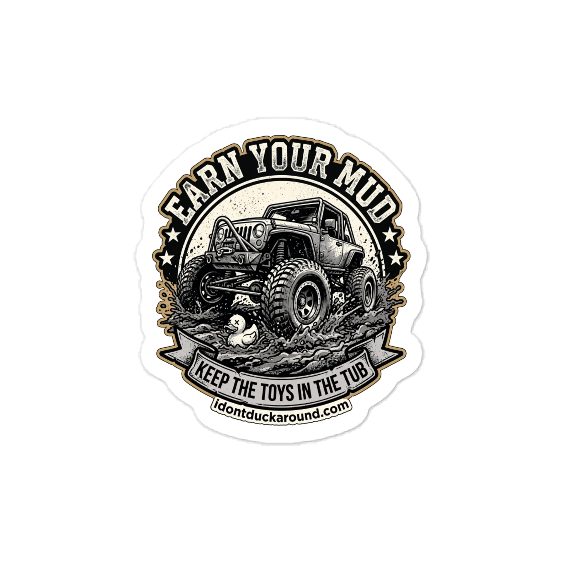 Earn Your Mud decal product image (1)