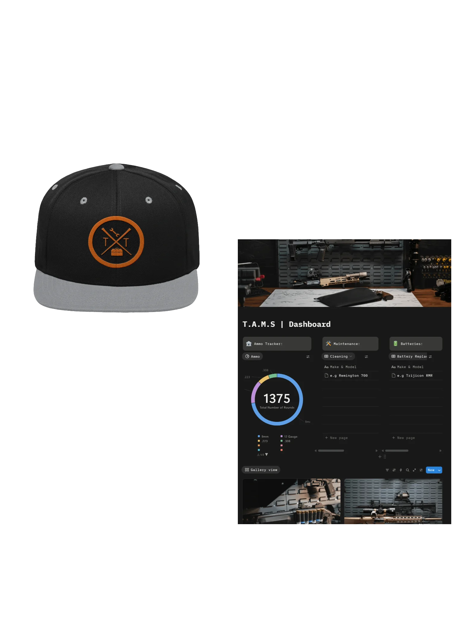 T.A.M.S & Snapback Hat Bundle product image (1)