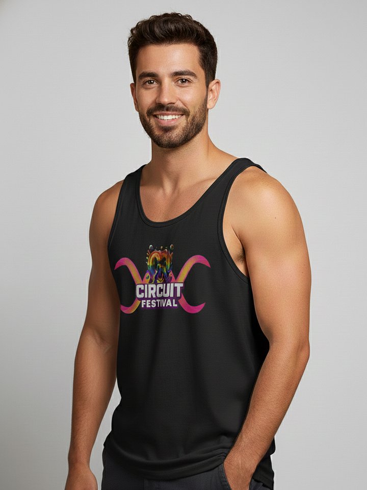 CQ CIRCUIT FESTIVAL – NEON ARC PARTY TANK product image (2)