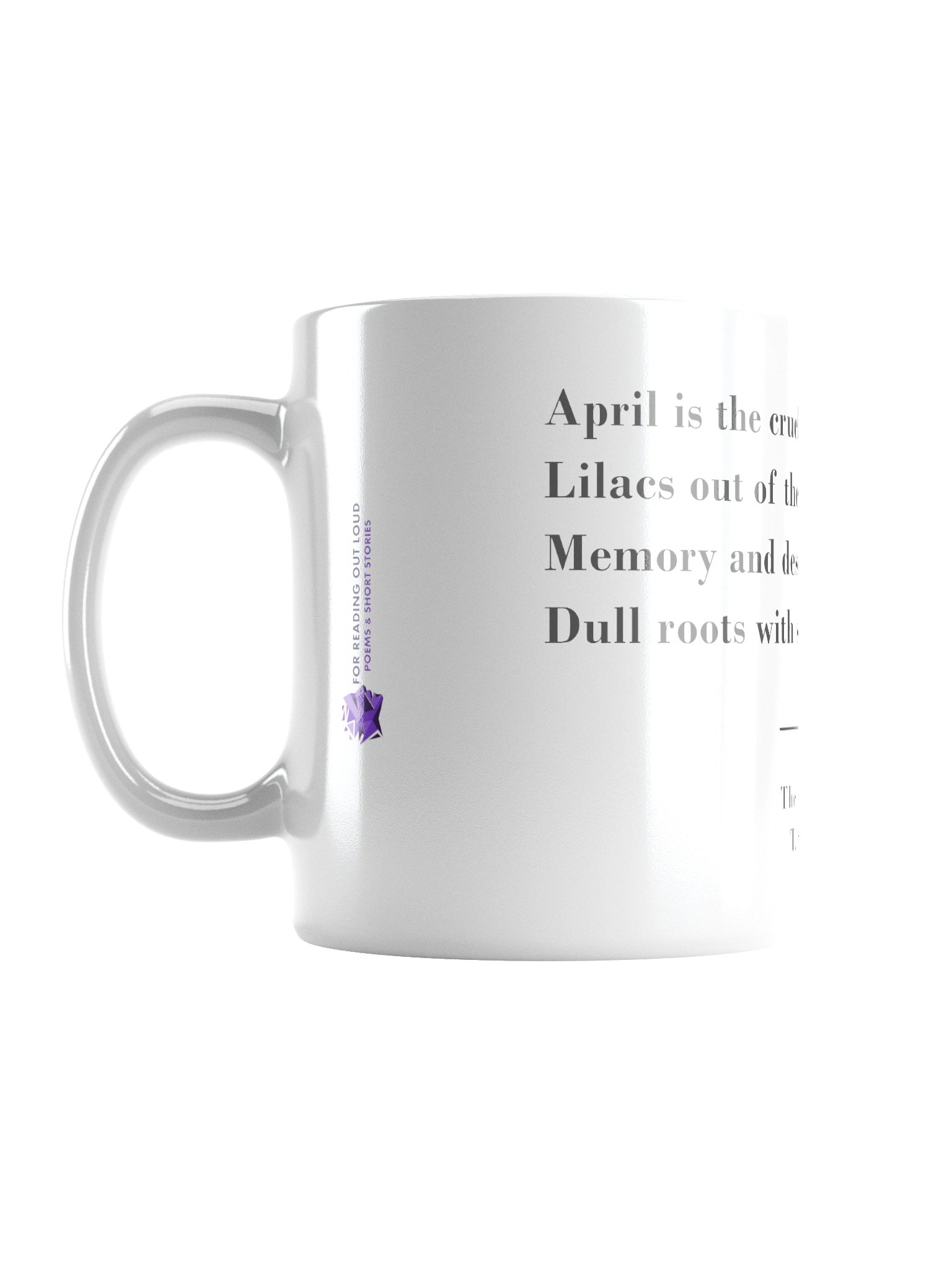 The Waste Land 'April is the cruellest month' mug product image (1)