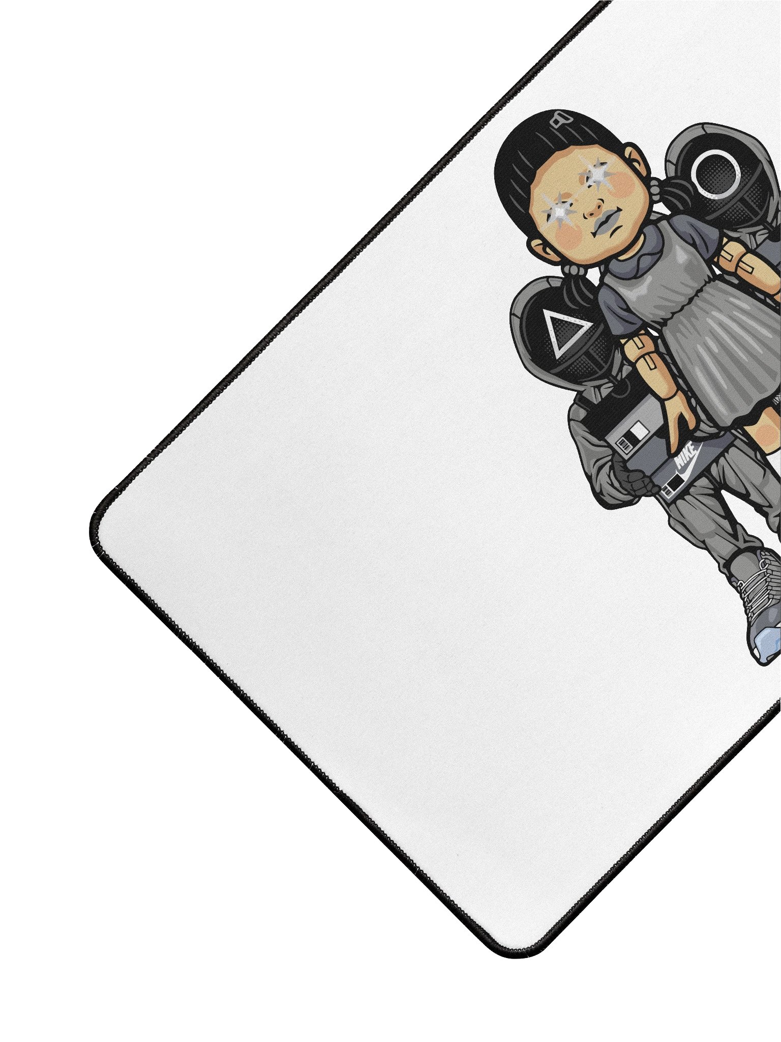 Desk Mat – Mystery Girl Minimalist Printed Desk Pad for Office & Home product image (3)