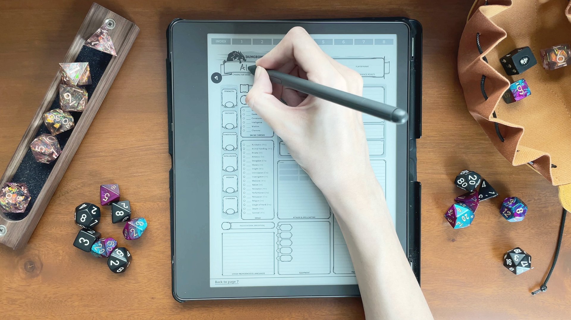 Custom eink notebook - TOP tabs product image (5)