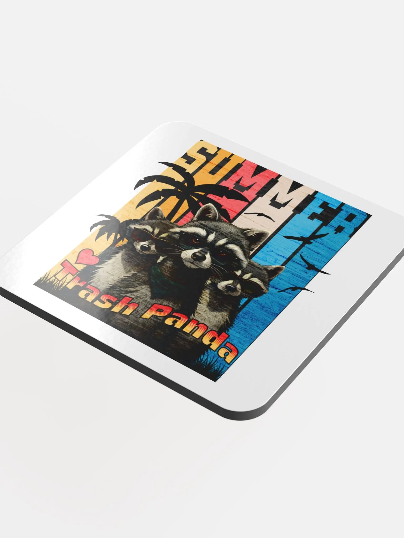 Summer Trash Panda Coasters product image (1)