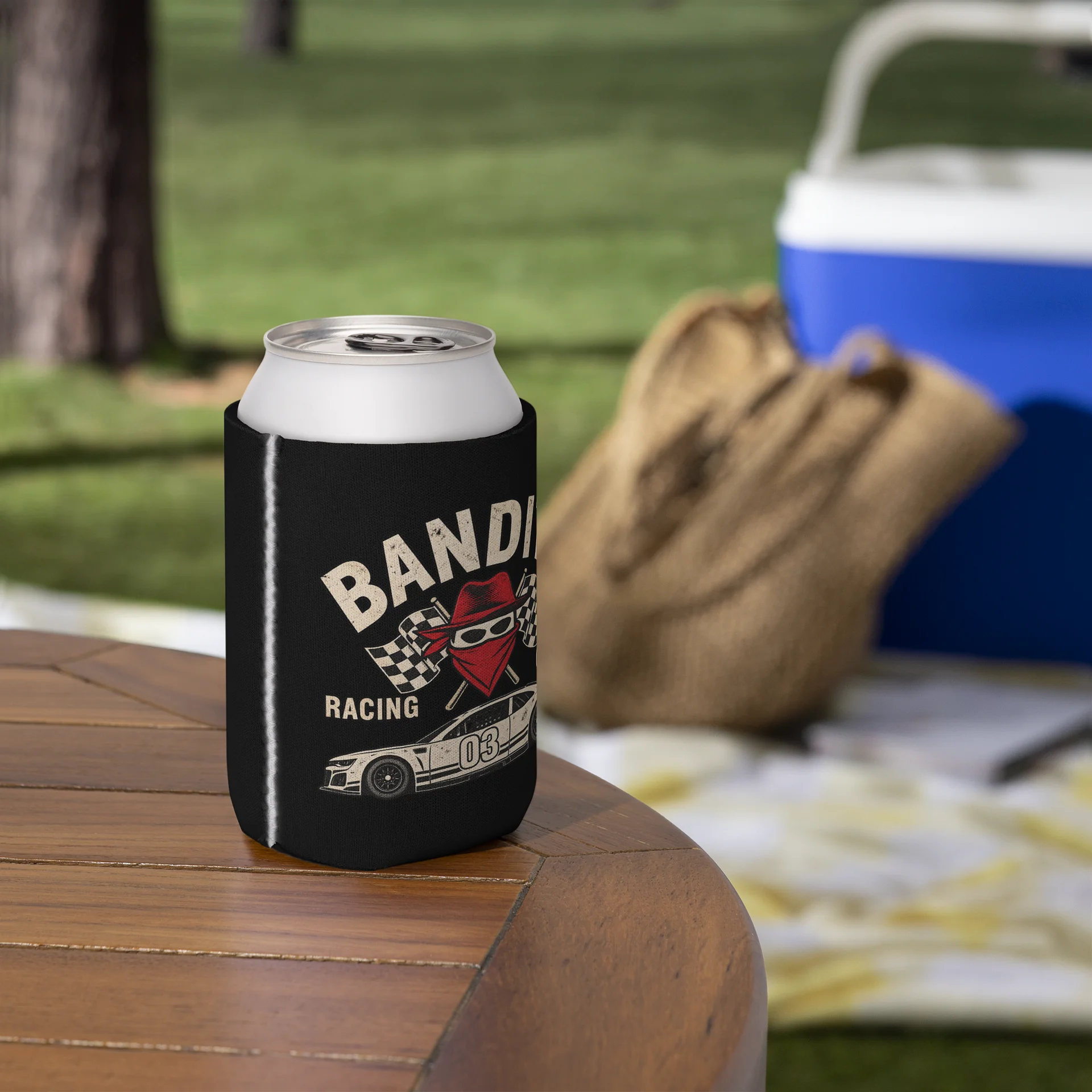 Bandits Racing Club Can Cooler | Sim Racing & Motorsports Koozie product image (5)