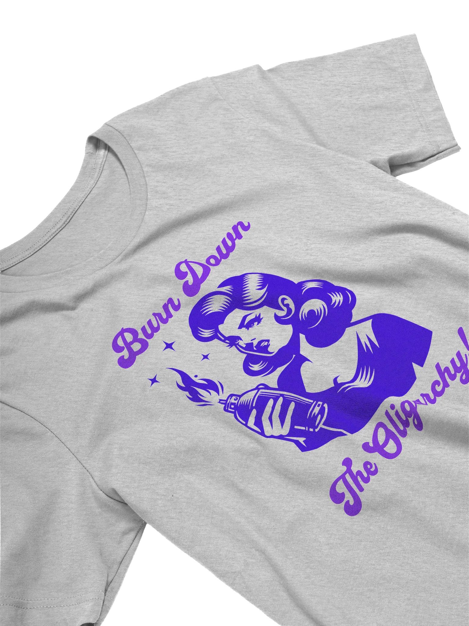 Burn Down The Oligarchy Retro Supersoft T-shirt product image (3)
