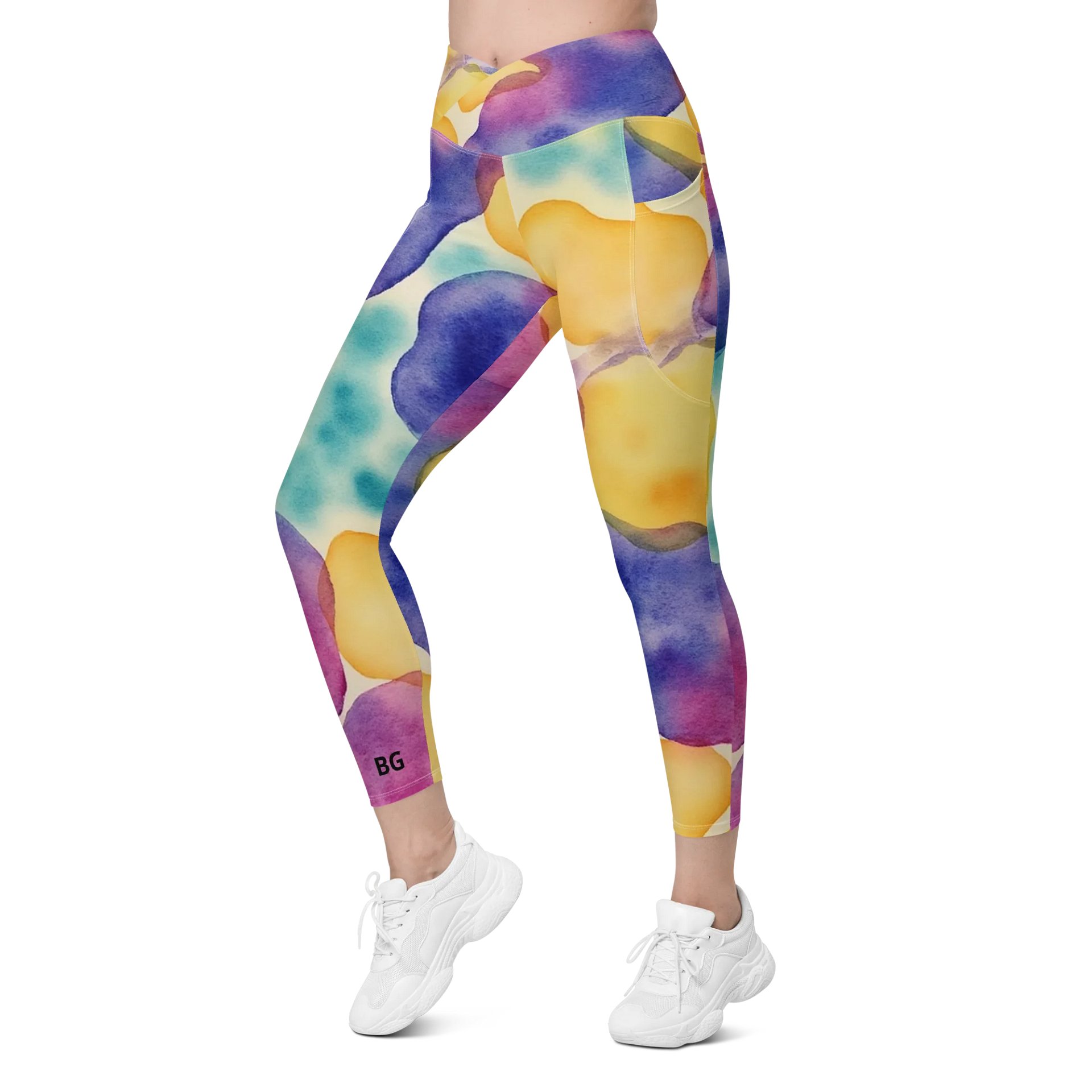 Barry Grady 'Blossom Breeze' Crossover Leggings product image (6)