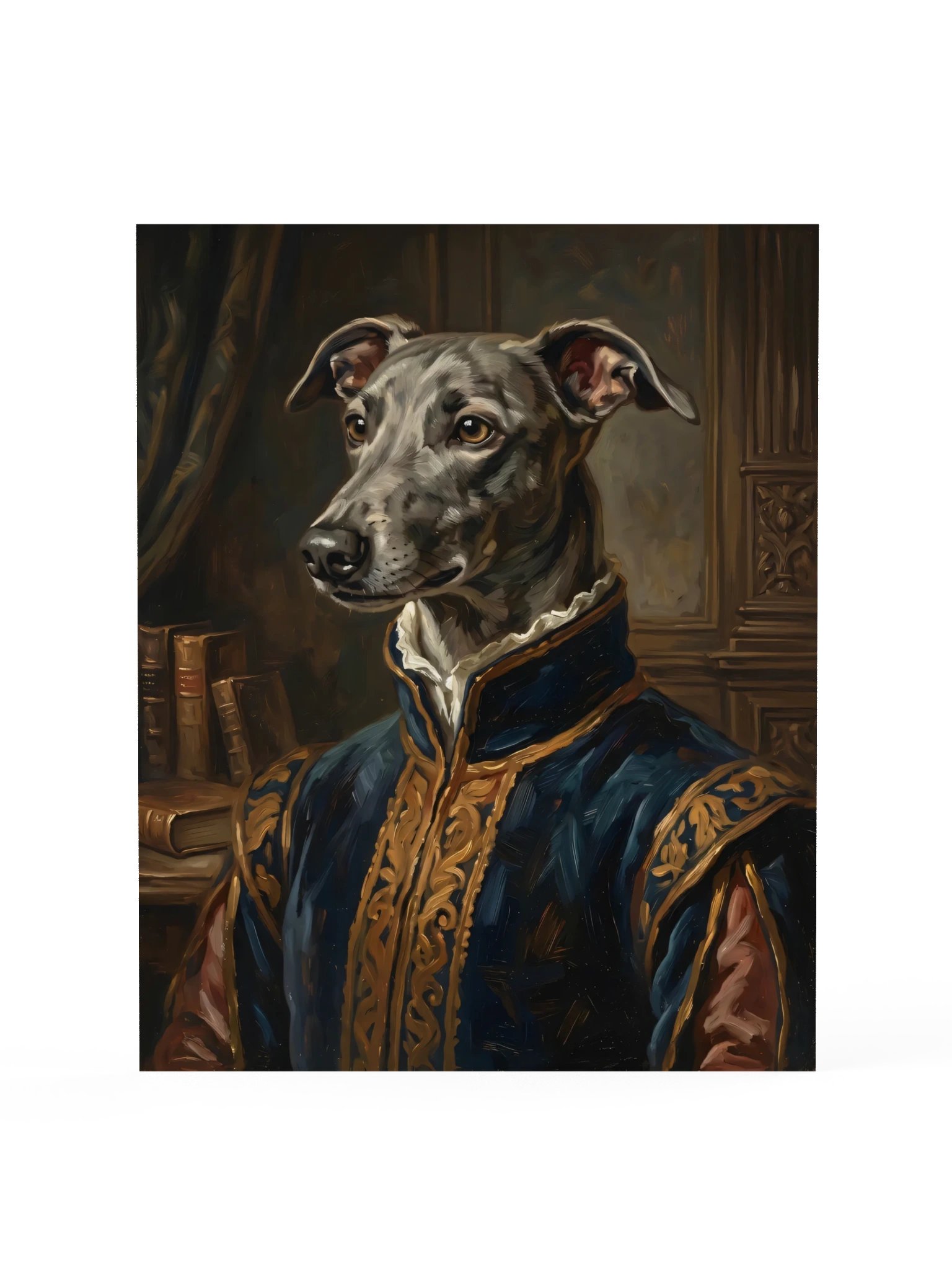 Greyhound in Blue Poster product image (15)