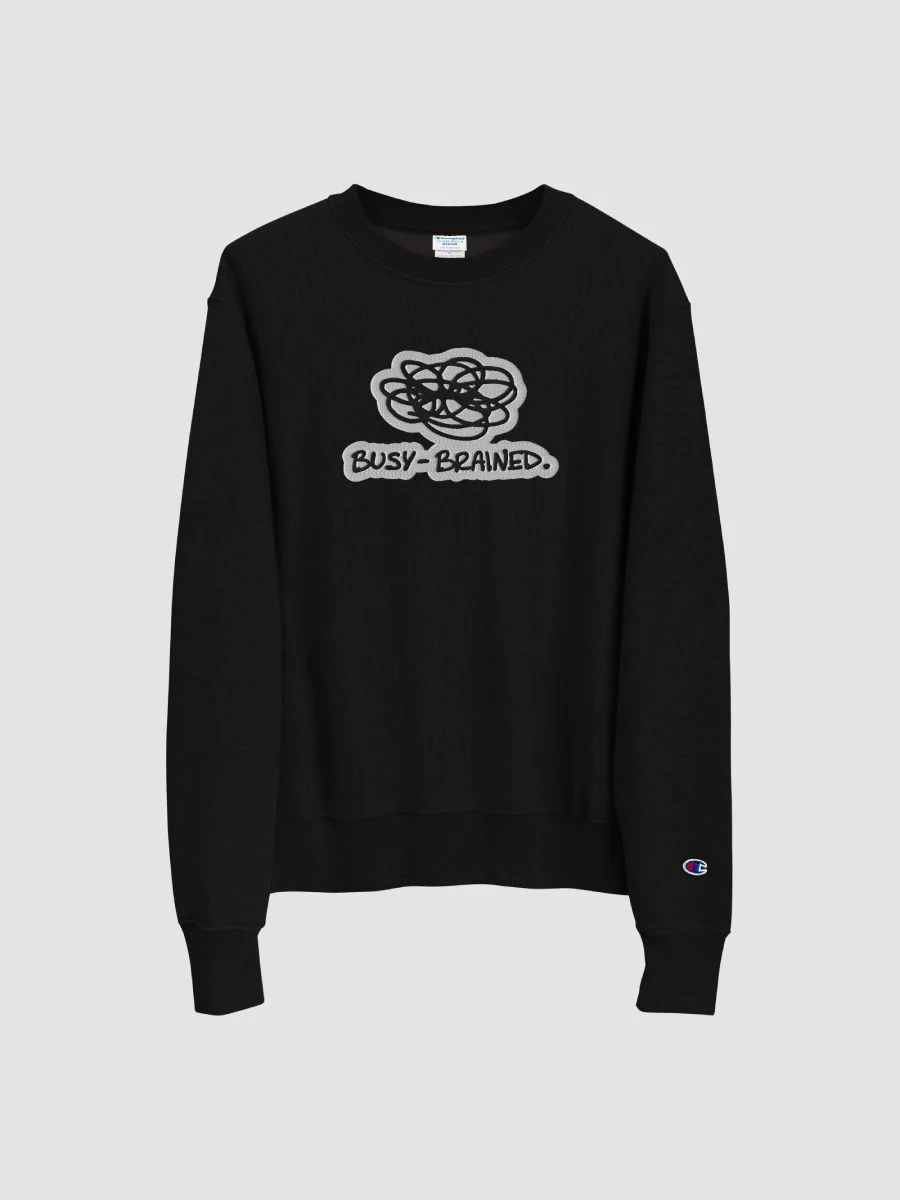BUSY-BRAINED (bubble design) embroidered Champion Crewneck product image (2)
