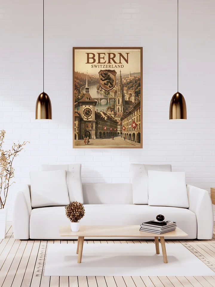 Bern Switzerland Vintage Travel Poster | Swiss Wall Art | Home Decor product image (1)