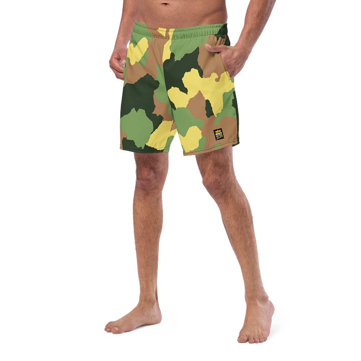 Ocean Vibes All-Over Swim Shorts Patriot Nedo Boss product image (2)
