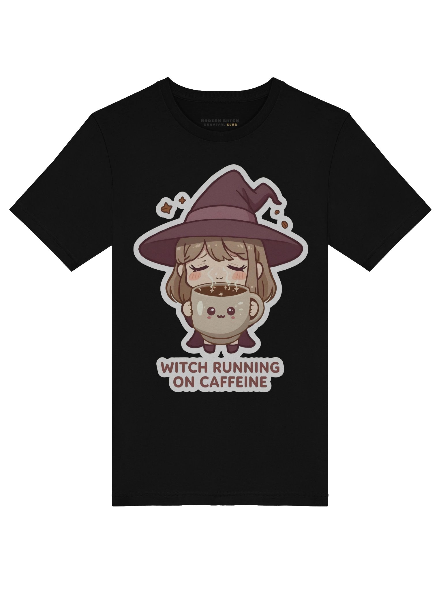 Witch running on caffeine - Cozy Witch T-Shirt product image (5)