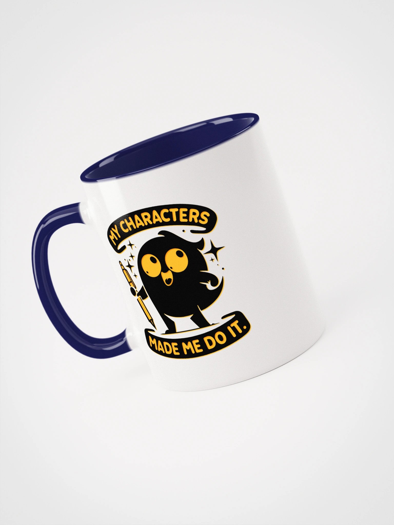 My Characters Made me Do It—Ceramic Mug with Color Inside (11 & 15oz) product image (30)