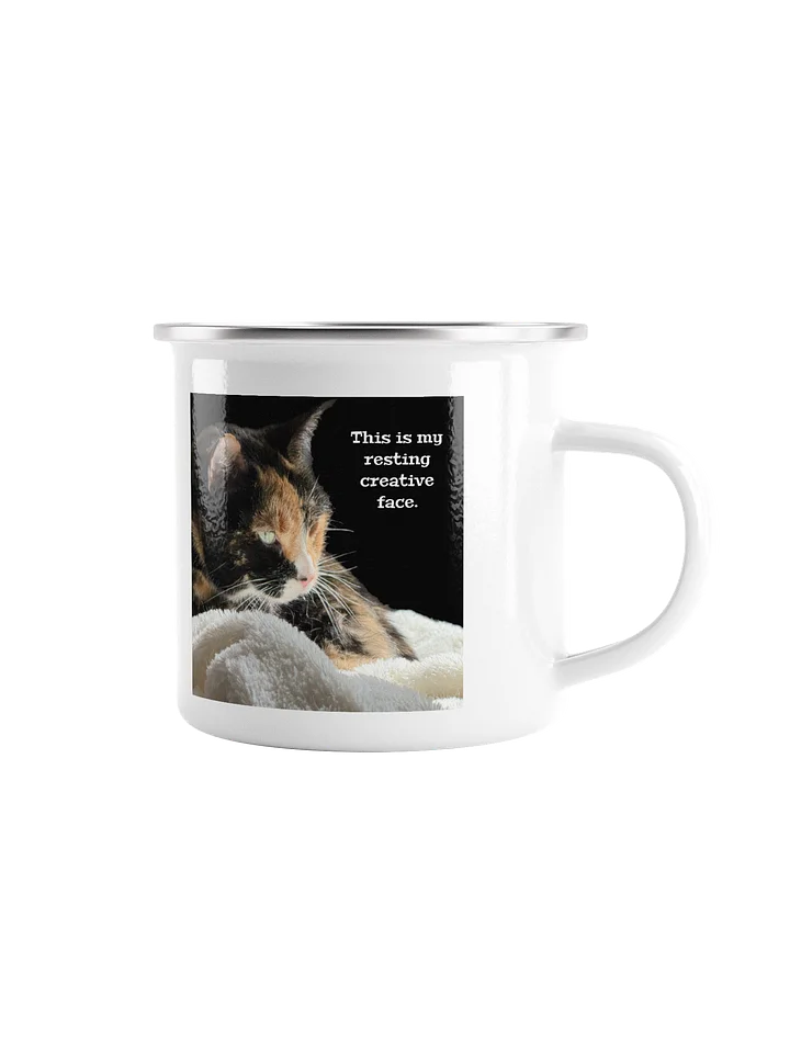 This is my resting creative face. silver rim mug product image (1)