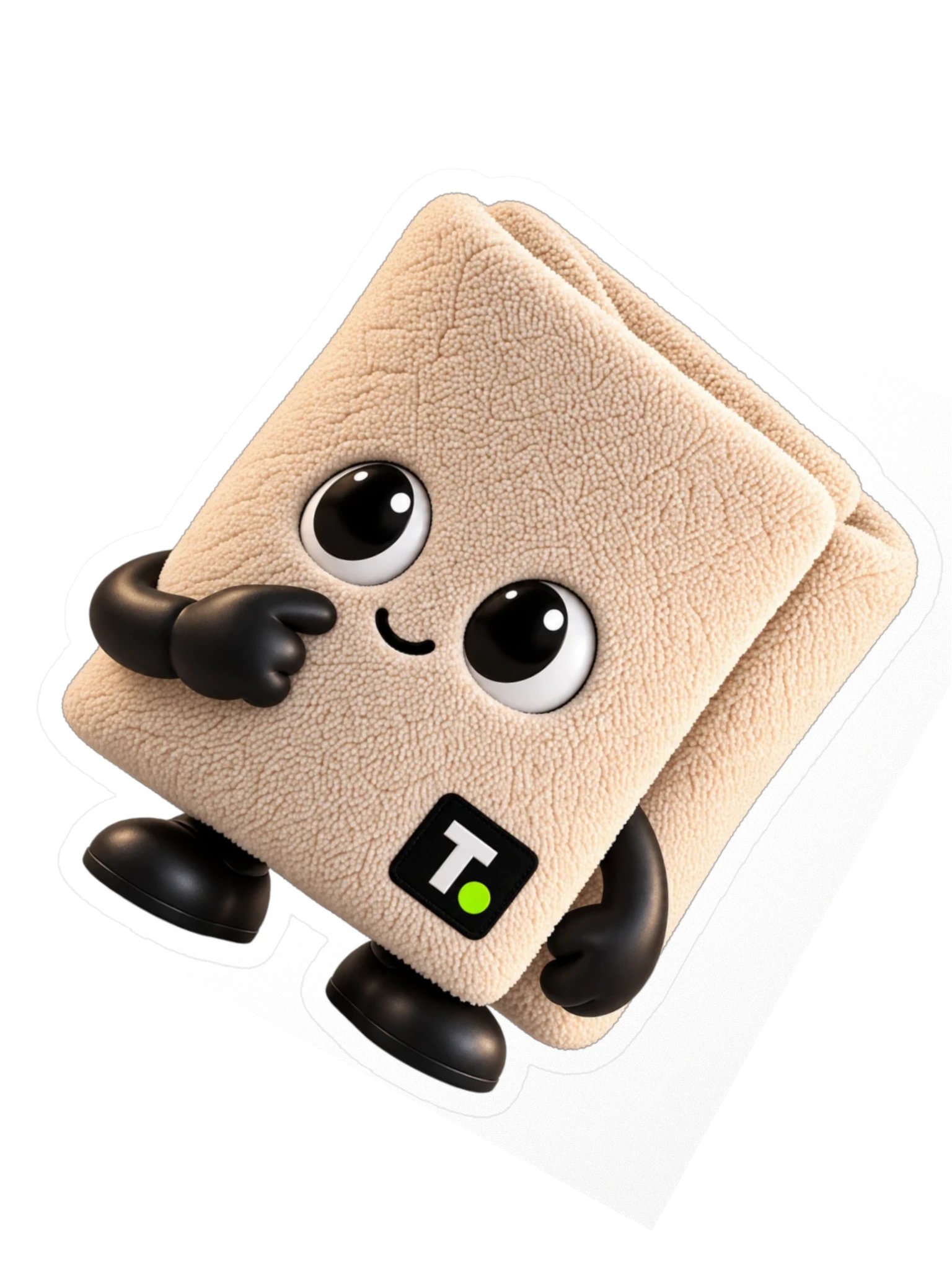 Towel Sticker, Thinking product image (2)