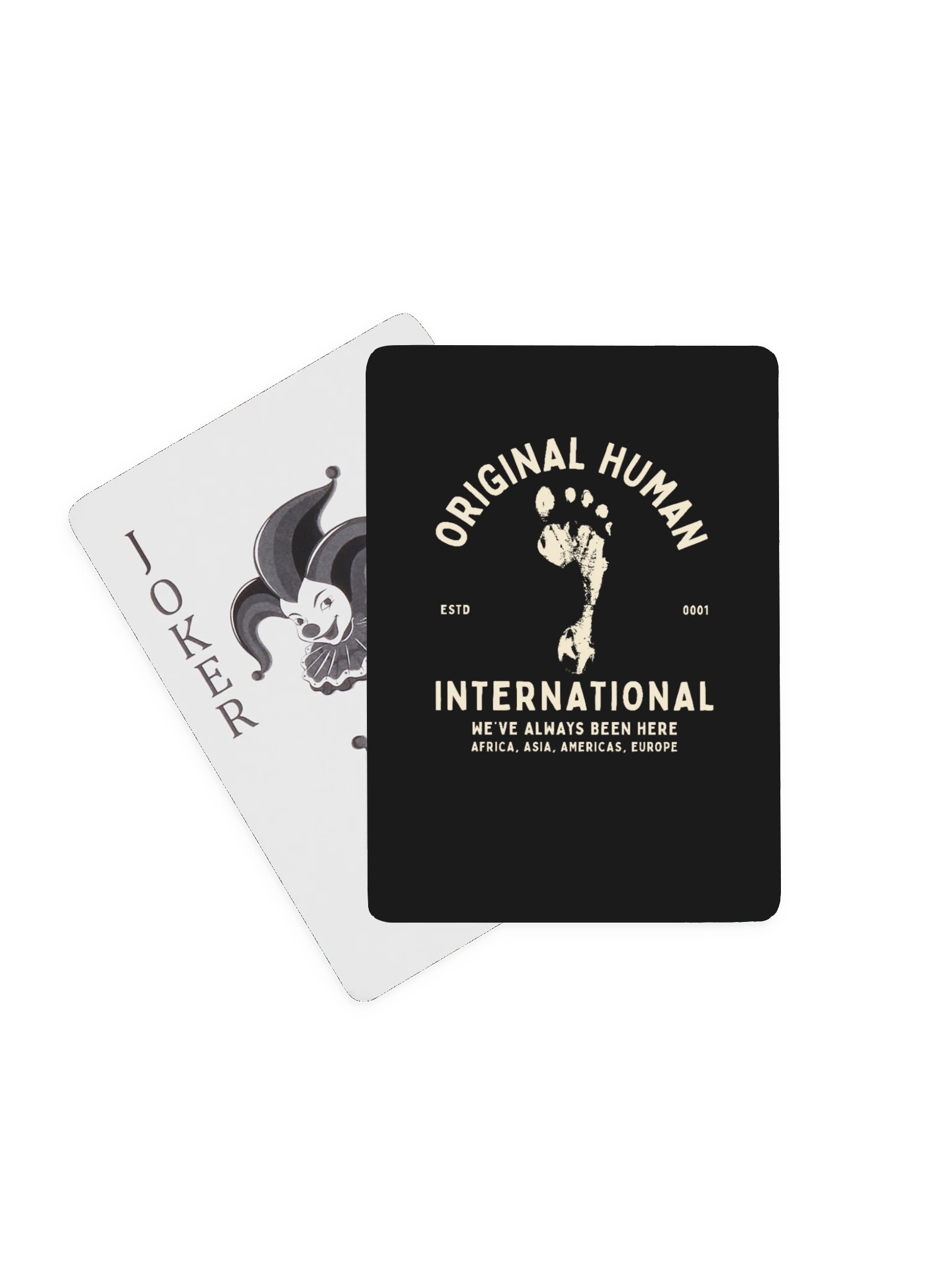 Original Human Footprint | Playing Cards | Originology | Black History X product image (1)